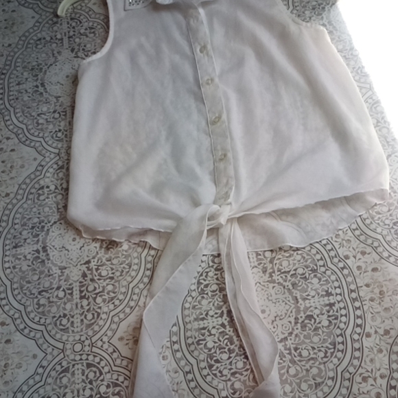 SHEER sleeveless sparkle top - Picture 4 of 11